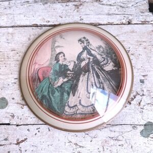 Vintage 1930s Peter Watson La Mode French Fashion Prints Convex Glass Framed Art